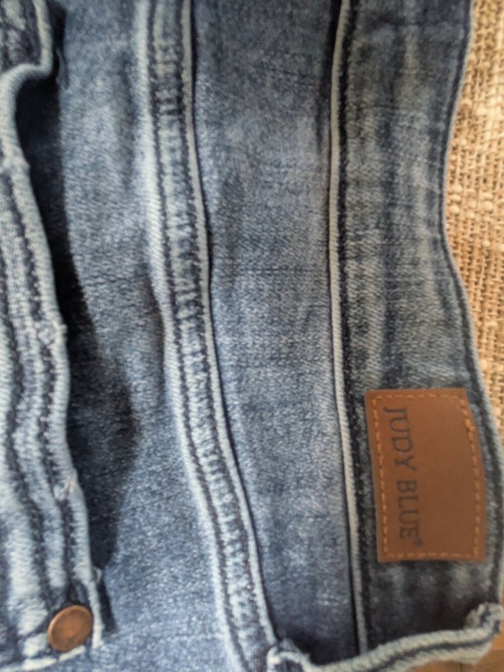 Judy blue jeans distressed boyfriend fit medium wash size 11/30 #293 - Picture 7 of 7